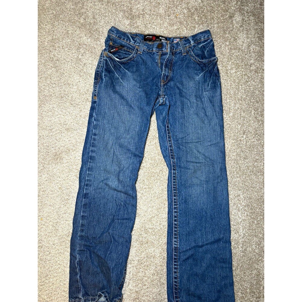 Ariat M4 Relaxed Bootcut Jeans Blue Medium Wash 32x32 CAT 2 FR 5-Pocket